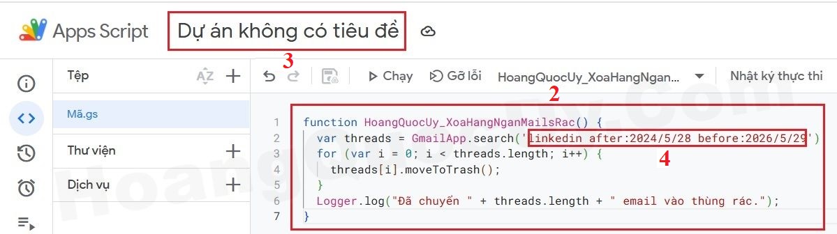 Soạn thảo nội dung cho dự án