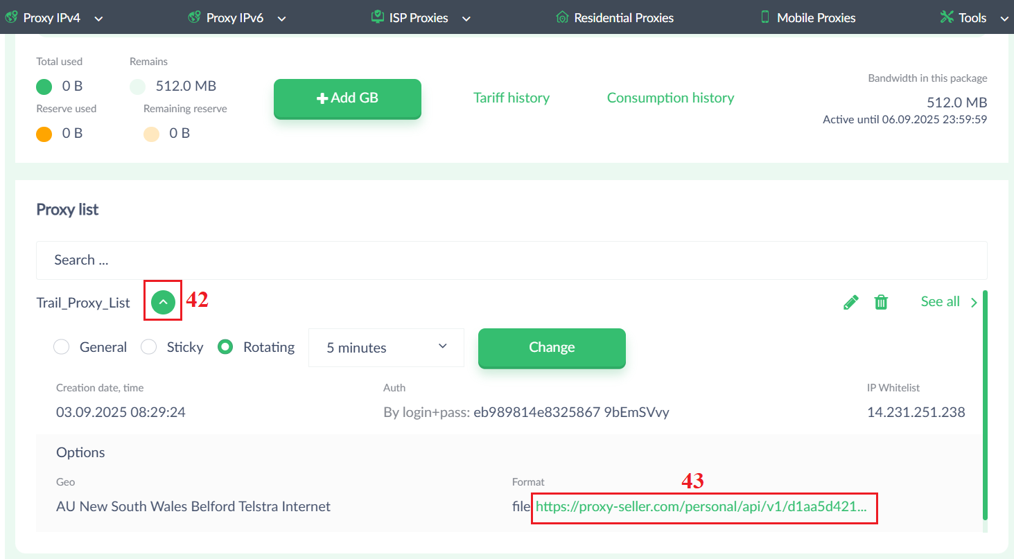 Lấy danh sách Proxy xoay